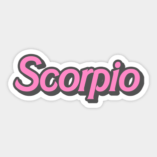 retro barbie scorpio Sticker